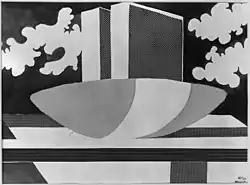 Adolf Hoffmeister, illustration Skyscrapers in the Rainforest, 1964