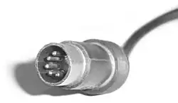 A device-side AT (DIN 41524) connector