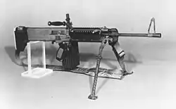 ARRADCOM Squad Automatic Weapon System (SAWS) Prototype intended to replace the M16A1 in the automatic role
