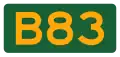 Alphanumeric State Route sign