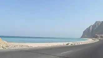 A picture of the Khasab Coastal Road