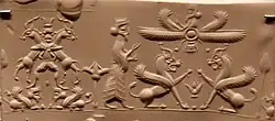 Achaemenid cylinder seal from the city of Hillah