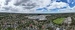 Aerial panorama of Chadstone Shopping Centre and its surrounds