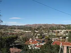 View of Agoura Hills looking from southern edge of the Historic Quarter in December 2006