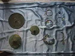 Scythian artefacts originating from sites in Transylvania, in display at Aiud History Museum, Aiud, Romania.