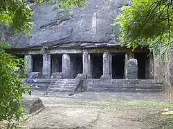 7th-century rock-cut temples in Vijayawada