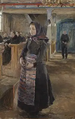 Girl in the Old Church of Keuruu, 1889 ,