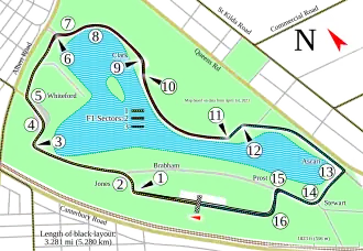Layout of the Albert Park Circuit
