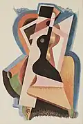 Alexander Archipenko, c.1920, Femme assise (Composition), 31.1 × 23.2 cm, gouache on paper