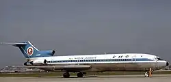 An ANA's 727-200 with "Mohican" livery