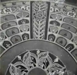 Alpona by Jamuna Sen. Photo courtesy: Esha Dutta