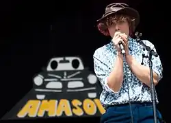 Amanda Bergman performing with Amason in 2013