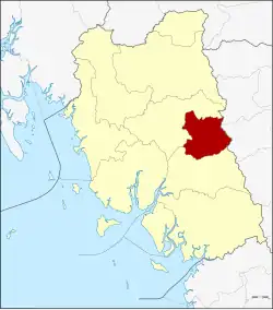District location in Trang province
