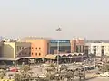 View of the terminal from the Anand Vihar metro station.