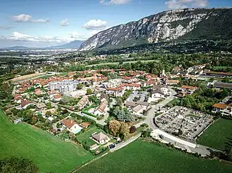 Aerial view of Archamps