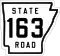 State Road 163 marker