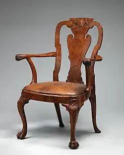 Armchair, British, circa 1730