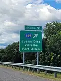 PR-52 south at exit 91 to PR-149 in Amuelas, Juana Díaz