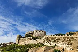 View of Bhongir Fort