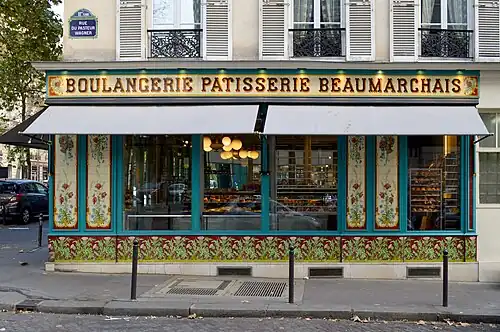 Rococo Revival – Boulangerie (Boulevard Beaumarchais no. 28), Paris, 1900, by Benoit et fils[63]