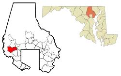 Location of Randallstown, Maryland