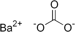 Skeletal formula of barium carbonate