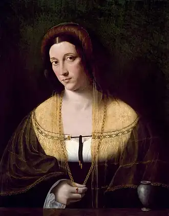 Portrait of a Lady (early 16th century), oil on panel, 57.7 x 44.4&nbsp;mm., Museum of Fine Arts, Houston