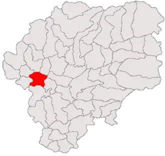 Location in Bistrița-Năsăud County