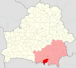Location of Yelsk district