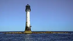 The reef at low water