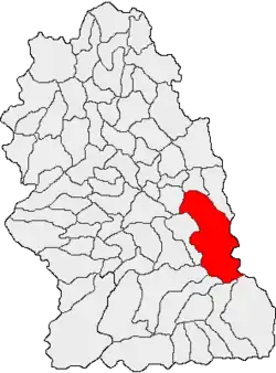 Location in Hunedoara County
