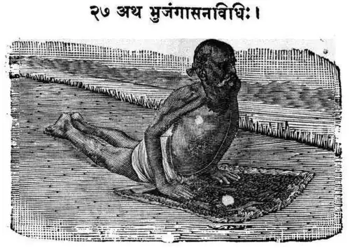 Bhujangasana in Yogasopana Purvacatuska, 1905