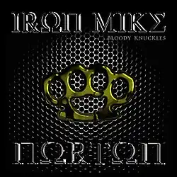 brass knuckles over a black background