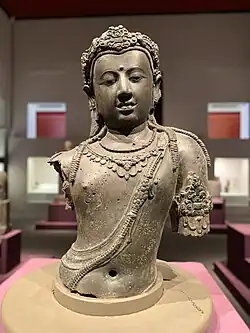 c. 9th Century, Bronze Bust of Avalokiteshvara, Wat Phra Borom That Chaiya, Surat Thani province.