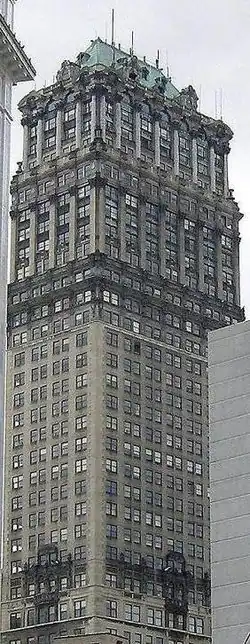 The tower from Woodward Avenue