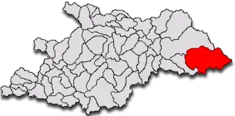 Location in Maramureș County