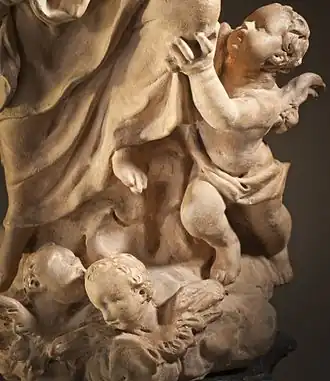 Bozzetto for the Marble 'The Assumption of the Virgin' in the Padua Cathedral (particular)