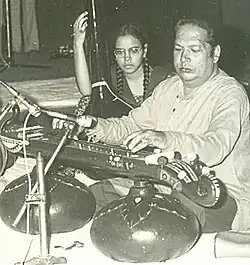 Brahm Sarup Singh playing vichitra veena