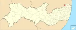 Location of Macaparana in Pernambuco