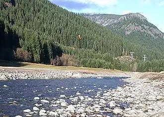 The Breitenbush River.