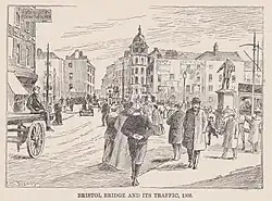 Bristol Bridge traffic 1908