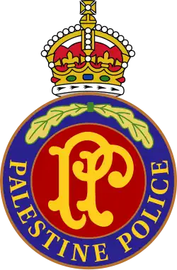 Palestine Police Force badge