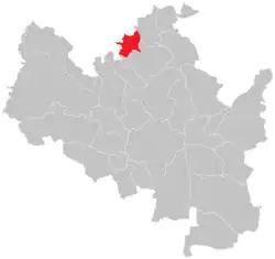 Location of Brno-Ivanovice in Brno