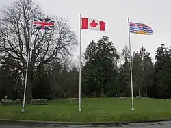 Image 4The Royal Union Flag (left) at Stanley Park in Vancouver (from Canadian royal symbols)