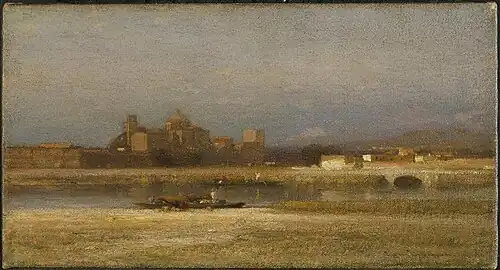 On the Viga, Outskirts of the City of Mexico (1892), oil on canvas, Brooklyn Museum