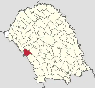 Location in Botoșani County