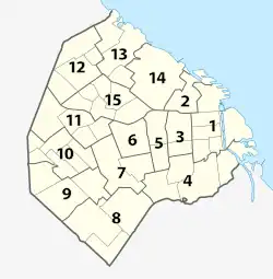 Location of Comuna 10
