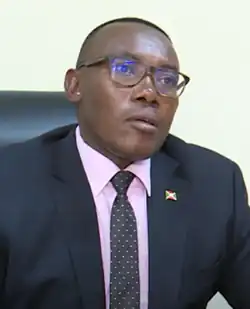 Thaddée Ndikumana minister of health in Burundi