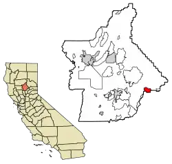 Location of Forbestown in Butte County, California.