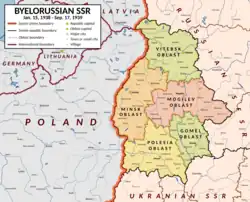 Byelorussian SSR Oblasts (1938–1939)